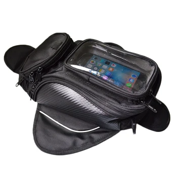 

Magnetic Motorcycle Tank Bag Waterproof Motorbike Saddle Bag Single Shoulder Bag Backpack Luggage Phone Case For IPhone XiaoMi
