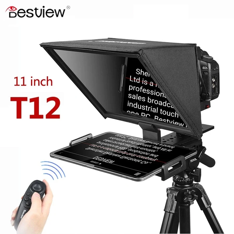 Bestview Teleprompter T12 para iPad, Tablet y teléfono de 11 pulgadas