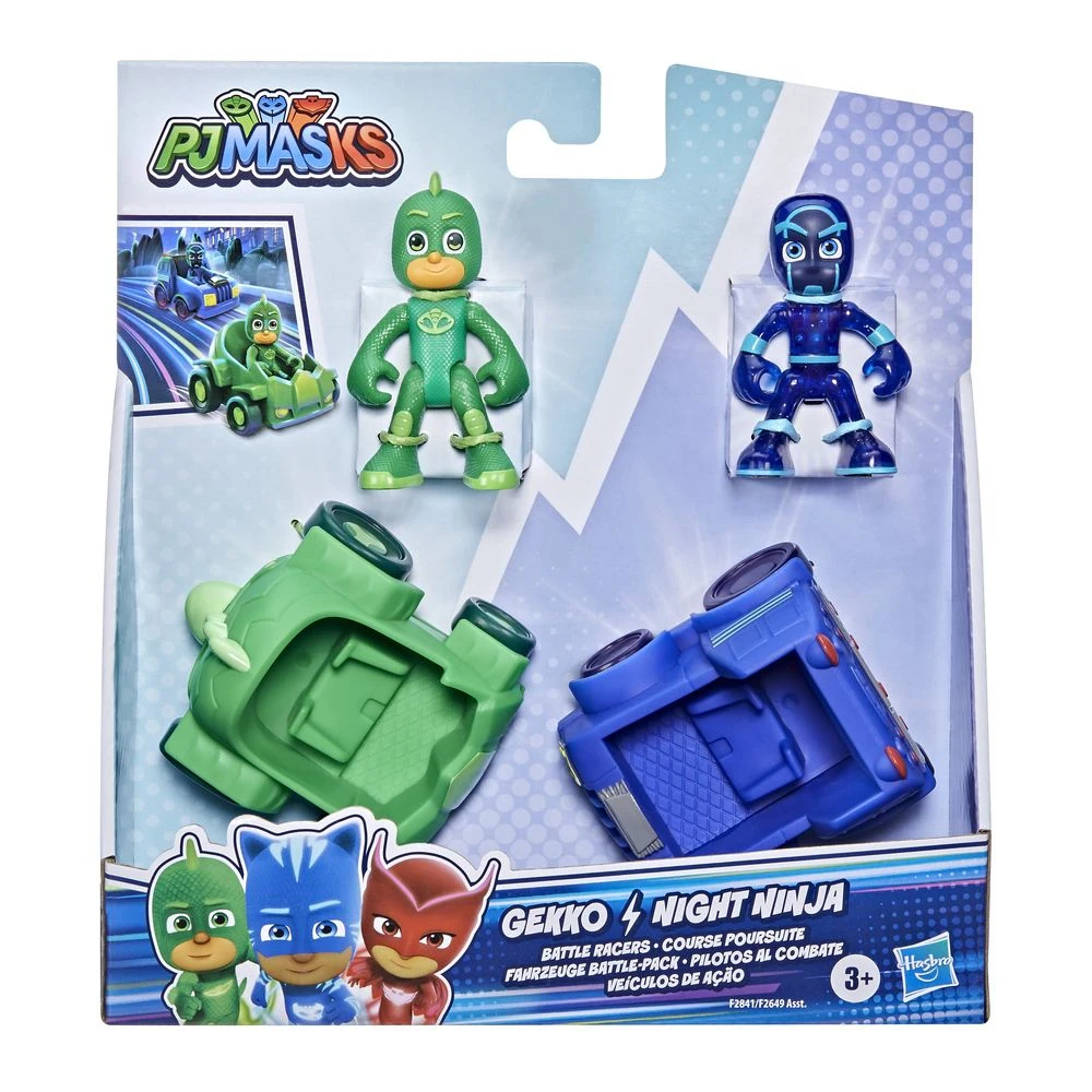 Set game PJ MASKS Heroes masked Gekko Cars vs Night Ninja F2841 Toys Toy hobbies children child kids Action figures figurine games | Игрушки
