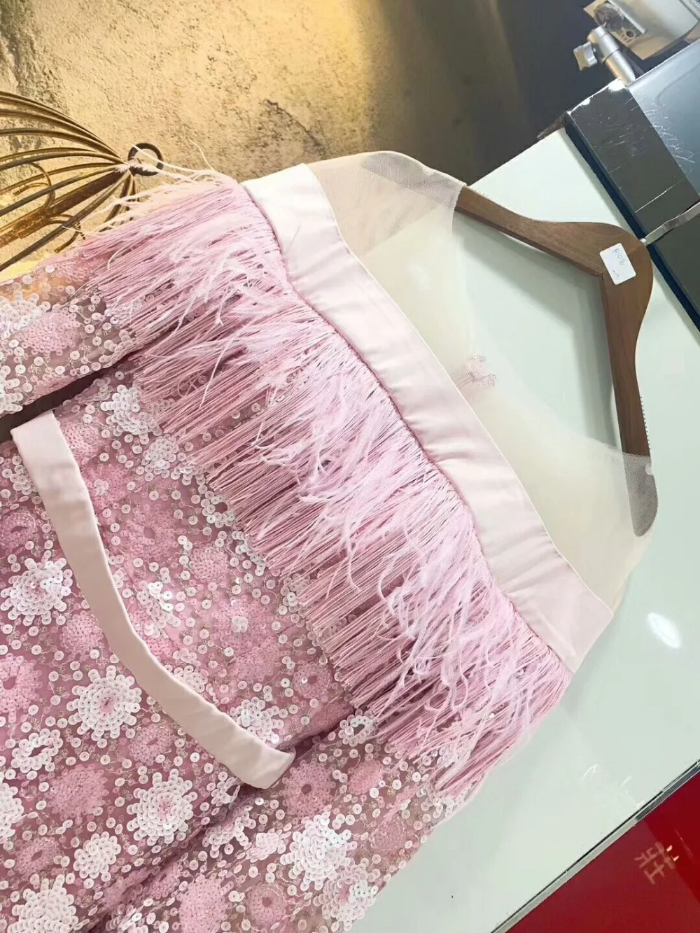 Новое женское элегантное розовое платье без бретелек с длинным рукавом Vestido знаменитое вечернее облегающее платье