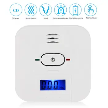 

3-in-1 CO Smoke High Temperature Detector Wireless Composite Independent Alarm CST503