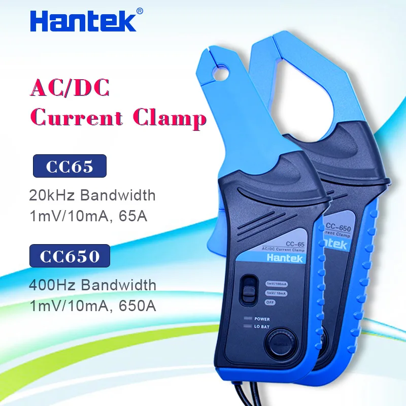 Hantek CC650 ac dc токовый зажим Ручной осциллограф cc65 мультиметр с разъемом