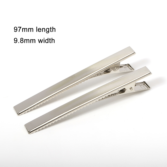 Metal Hair Alligator Clips 30mm/40mm/45mm/55mm/65mm/75mm/100mm Findings For DIY Jewelry Hair Style Tools Accessories