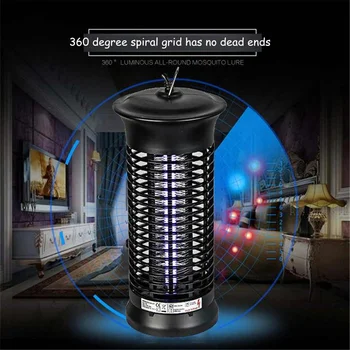 

110v/220v 6W Electic Mosquito Killer Lamp Photocatalyst Mosquito Dispeller Repellents Insect Fly Bug Zapper Trap Pest Control