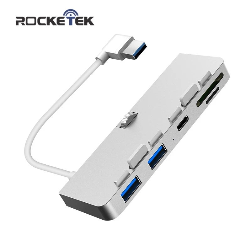 Rocketek USB 3,0 концентратор 3-Порты и разъёмы диспенсер адаптер с SD/TF кард-ридер для iMac 21,5 27 PRO Slim Unibody компьютер