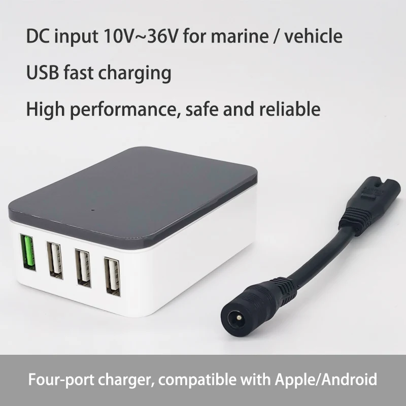 DC Мощность питания 12V 24V 36V 5V USB QC2.0 3,0 быстрое зарядное устройство для автомобилей Boat зарядки