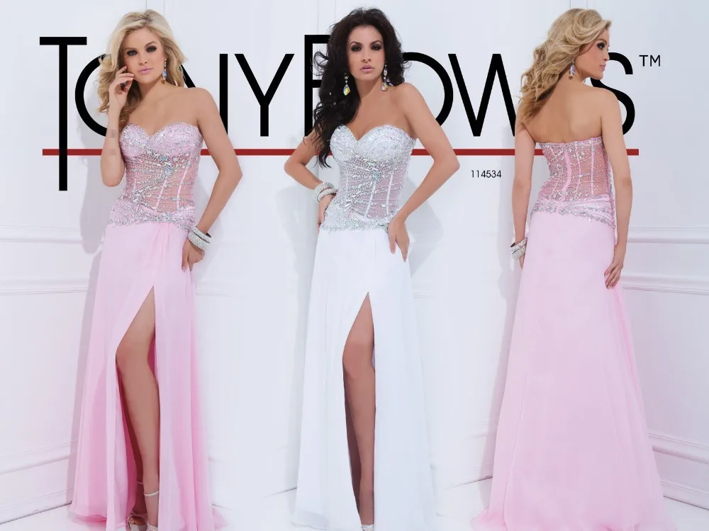 Nova chegada сексуальное wv-293 querida mangas com Бисероплетение cristal vestidos шифоновое платье для выпускного вечера rosa branco