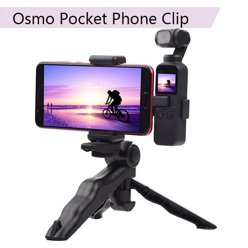 

Plastic Phone Securing Clip Holder Mount Folder Tripod Extended Bracket for DJI OSMO POCKET Handheld Gimbal Accessories Parts
