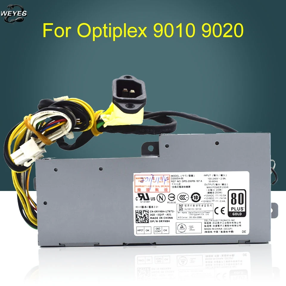D200EA 00 VVN0X CRHDP для Optiplex 9020 AIO PSU 200W источник питания|power supply psu|psu powerpsu power |