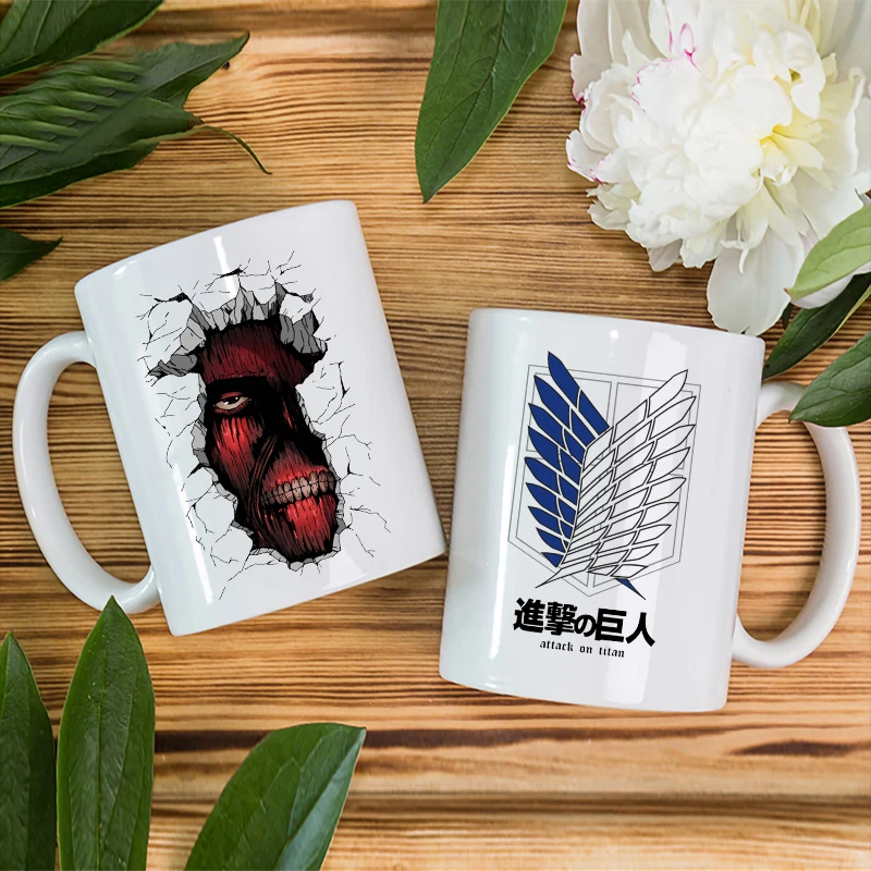 Эстетическое искусство Levi Ackerman Attack On Titan кружки аниме SNK графическая чашка с