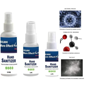 

30/50/100ml Alcohol Disposable Disinfection Household Cleaners Antiseptic Skin Cleaning Care Disinfectant Spray Hand Sanitizer