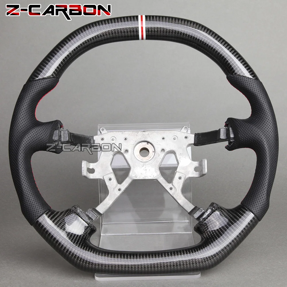 

Carbon Fiber Steering Wheel Perforated Leather For Nissan Patrol Y61