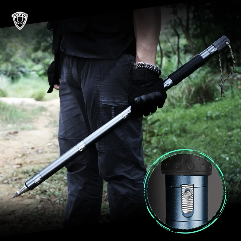

Outdoor Survival Self defense stick Defense Tactical Trekking pole Stinger Multifunctional Climbing camping hiking walking cane