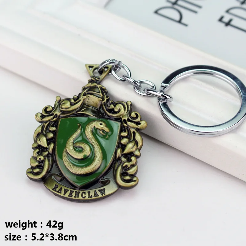 ZXMJ Harried Хогвартс Гриффиндор Hufflepuff Slytherin Ravenctaw школа Гончаров брелок Горячая фильм ювелирные изделия для фанатов подарок