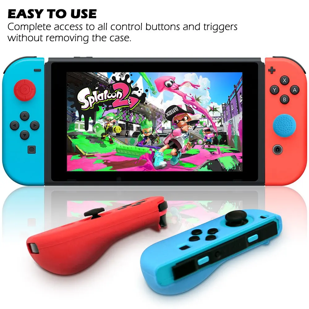 8 в 1 NS nyd Switch Joycon Cover Solft силиконовый чехол с колпачками для джойстика для nintendo Switch контроллер Grip Joy-con Cover