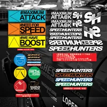 Auto Styling Vinyl Sticker Auto Rear Voorruit Glas Venster Staart Decals Voor Sh Japanse Speedhunters Nodig Snelheid