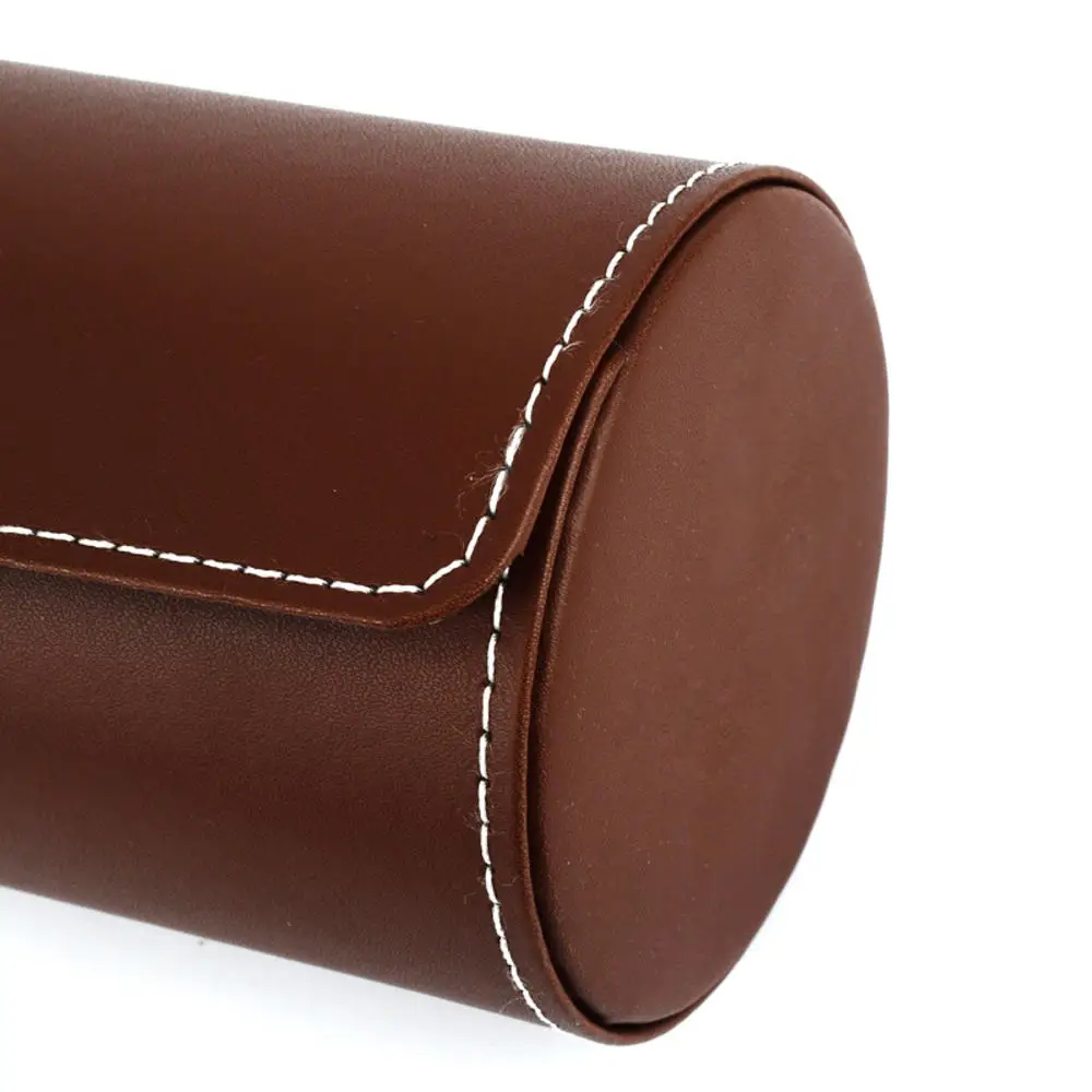 Watch Roll Travel Case 3 Slots Chic Portable Vintage Leather Display Watch Storage Box with Organizers Men Gift