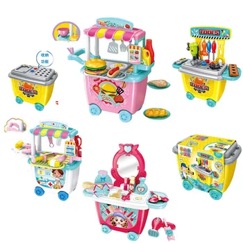 

Baby Kids Pretend Play House Toy Play Kitchen Utensils Model Toys Over The Home Kitchen Utensils Hand Push Cookware Toys