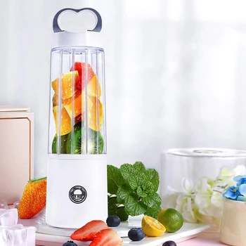 

HOT!Personal Blender Glass Portable Blender for Shake and Smoothie, Usb Rechargeable Juicer Cup, Multifuntional Small, Single Se