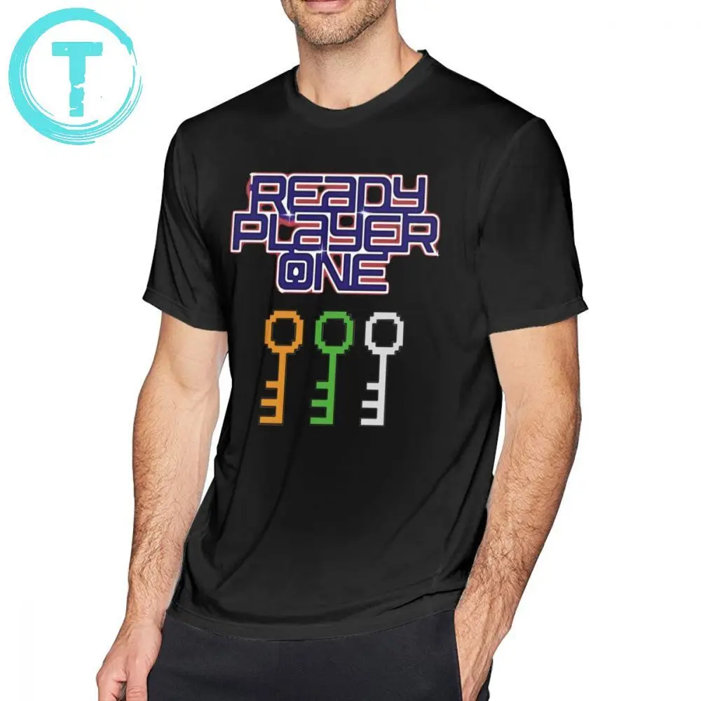 Ready Player One футболка Keys Футболка мужская с коротким рукавом 100 хлопок 6xl забавная
