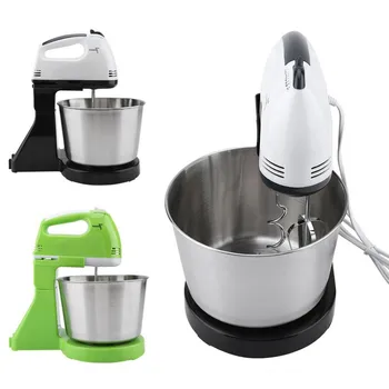 

SEAAN Electric Food Stand Mixer 7Speed Tilt-Head Stainless Steel Bowl Dough Bread Cake Kitchen Egg Beater Cooking Tools