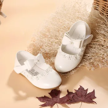 

2020 Fashion lady princess shoes performance shoes pearl girls shoes girls soft soles kawaii shoes cinderella shoes