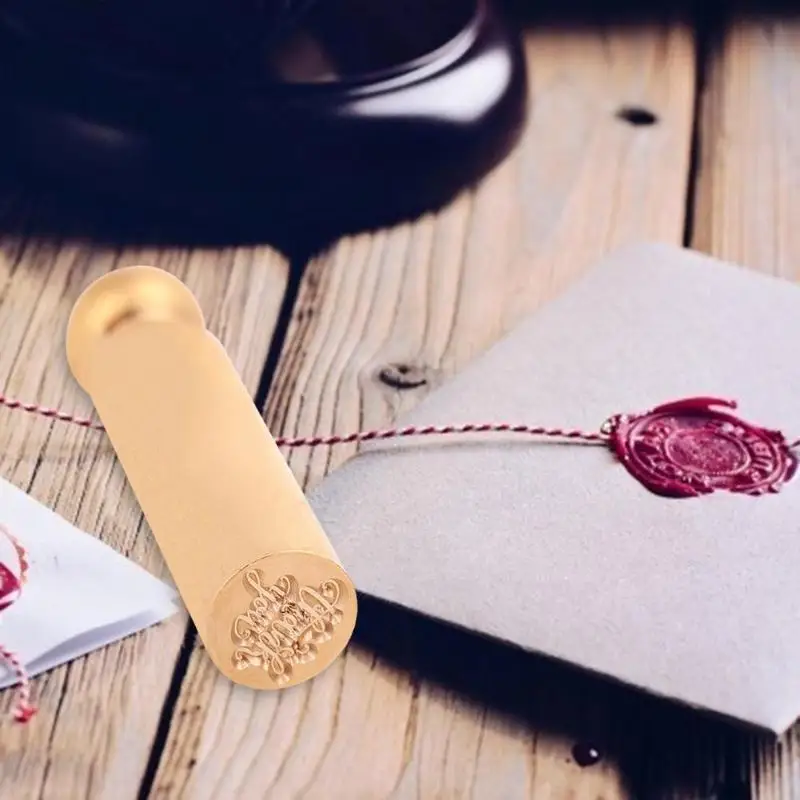 DIY Романтический воск штамп цилиндрическое уплотнение ретро свадьба латунь таможенный огонь, картина Письмо Конверт ремесла уплотнительные инструменты