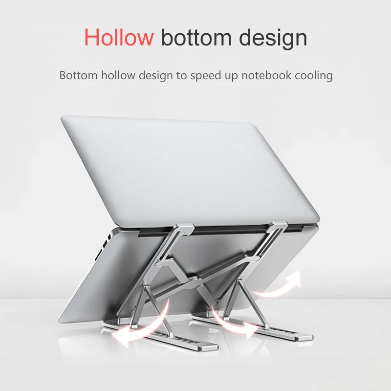  Portable 11-17 inch Laptop Stand Foldable Notebook Stand Holder For Macbook Lapdesk Aluminum Alloy 