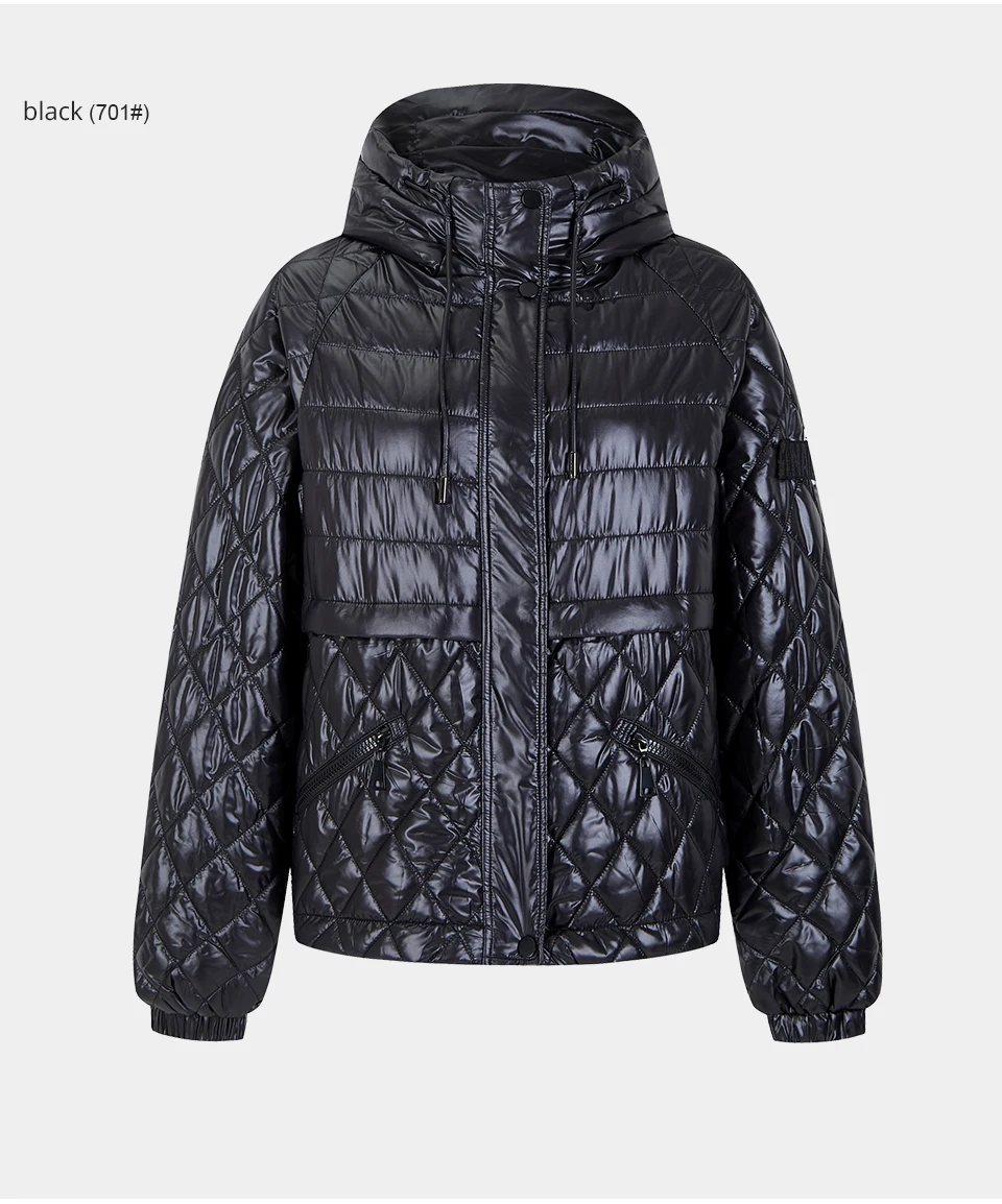 GASMAN 2020 New spring cotton solid short puffer Jacket for women zipper down parka Women autumn clothes hooded down jacket coat