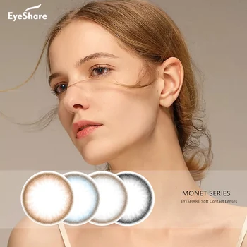 

EYESHARE 1 Pair Monet Circle Eye Colored Contact Lenses Eye Color Cosemtic Contact Lens for Eyes