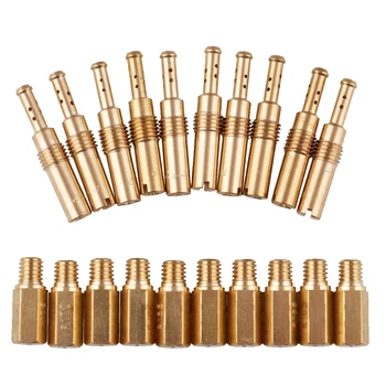 

20pcs Slow Pilot Motorcycle Replacement Practical Motobike Carburetor Accessories Parts Injector Nozzle Main Jet Professional