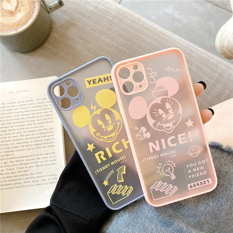 Розовый чехол для телефона iphone 11 Pro X XS Max 6 s 7 8 Plus Fundas XR 8Plus SE 2020 Apple Micky Coque |