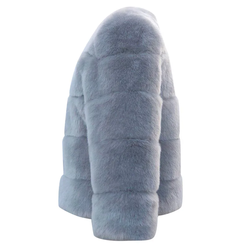 Зимнее женское плюшевое пальто размера плюс, женская зимняя куртка из искусственной норки с капюшоном, новая куртка из искусственного меха, теплая плотная верхняя одежда, куртка abrigo mujer
