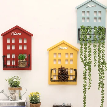 

Wooden Storage Wall Shelf Rack Display Organization House Style Decoration for Home QJS Shop