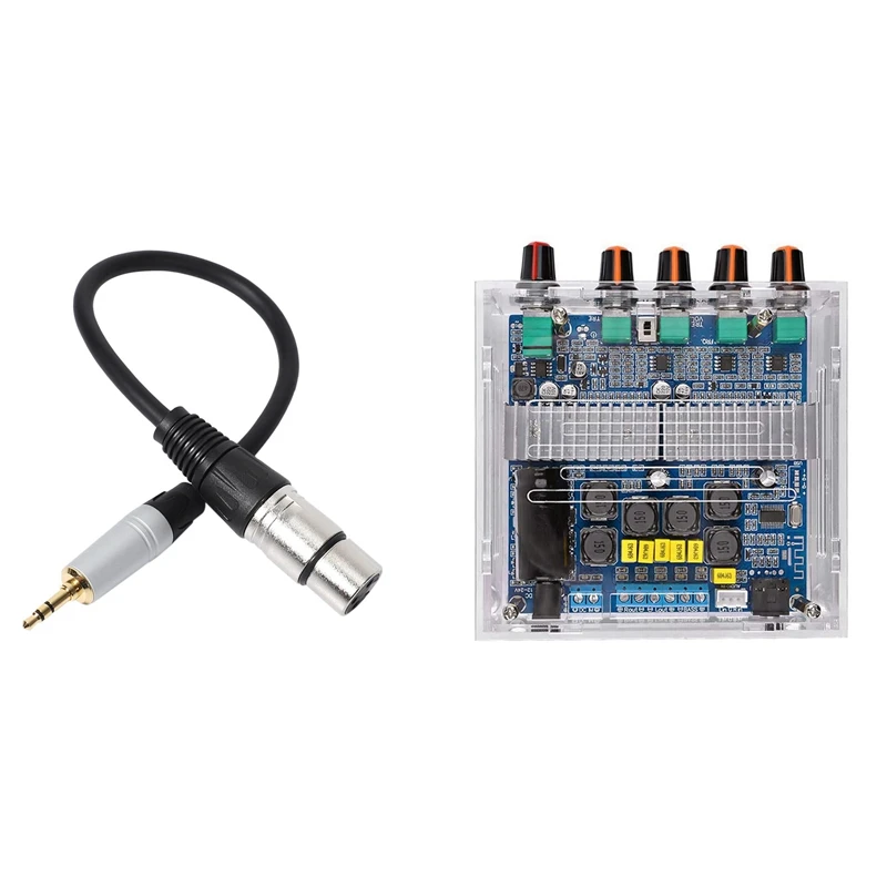 US $44.93 Xlr 3Pin Female To 35Mm 18 Inch Trs Audio Adapter Cable Amp DC12V24V 21 Channel TPA3116 Subwoofer Amplifier Board