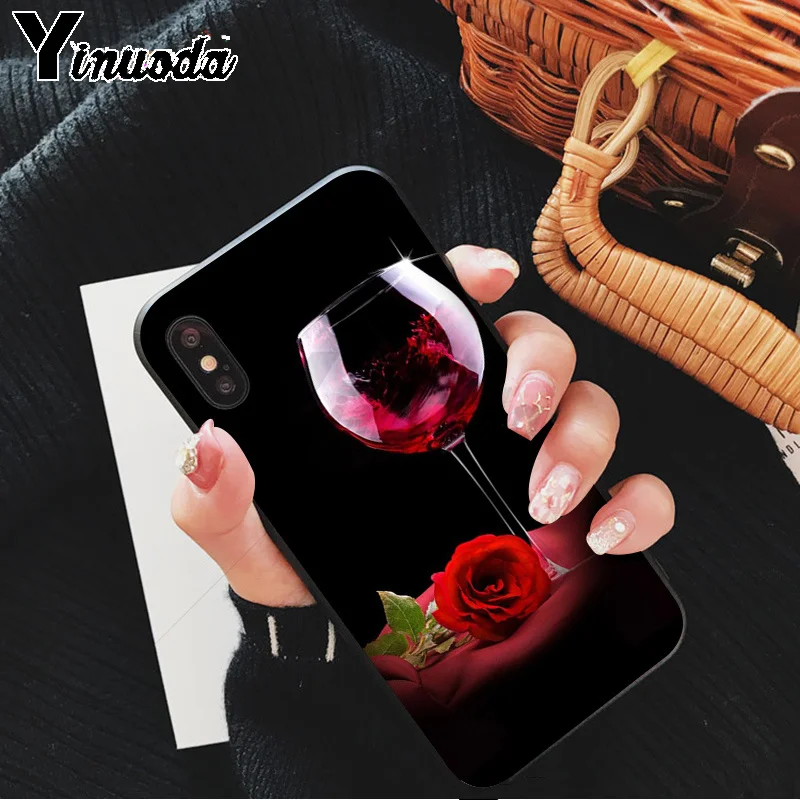 A10 Yinuoda Coffee Wine Cup Novelty Fundas Phone Case Cover for Apple iPhone 8 7 6 6S Plus X XS MAX 5 5S SE XR 11 11pro - Цвет: A10