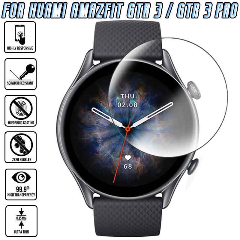

Hydraulic Film For Huami Amazfit GTR 3 / GTR 3 Pro Smart Watch High Transparency Scratch Proof Soft Screen Protector Accessories