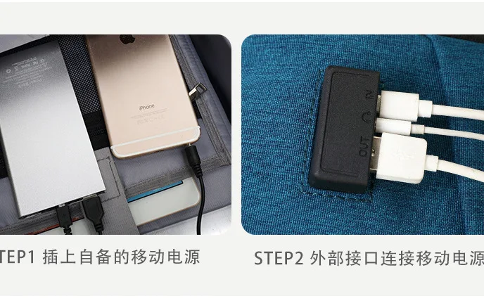 Многофункциональный USB Перезаряжаемый деловой Рюкзак Для Ноутбука Ткань Оксфорд водонепроницаемая сумка
