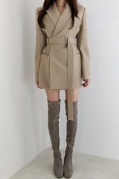 

2019 Slim Blazers Women Autumn Suit Jacket Female Work Office Lady Suit Black None Button BusinessBlazer Coat Fashion ins Z027