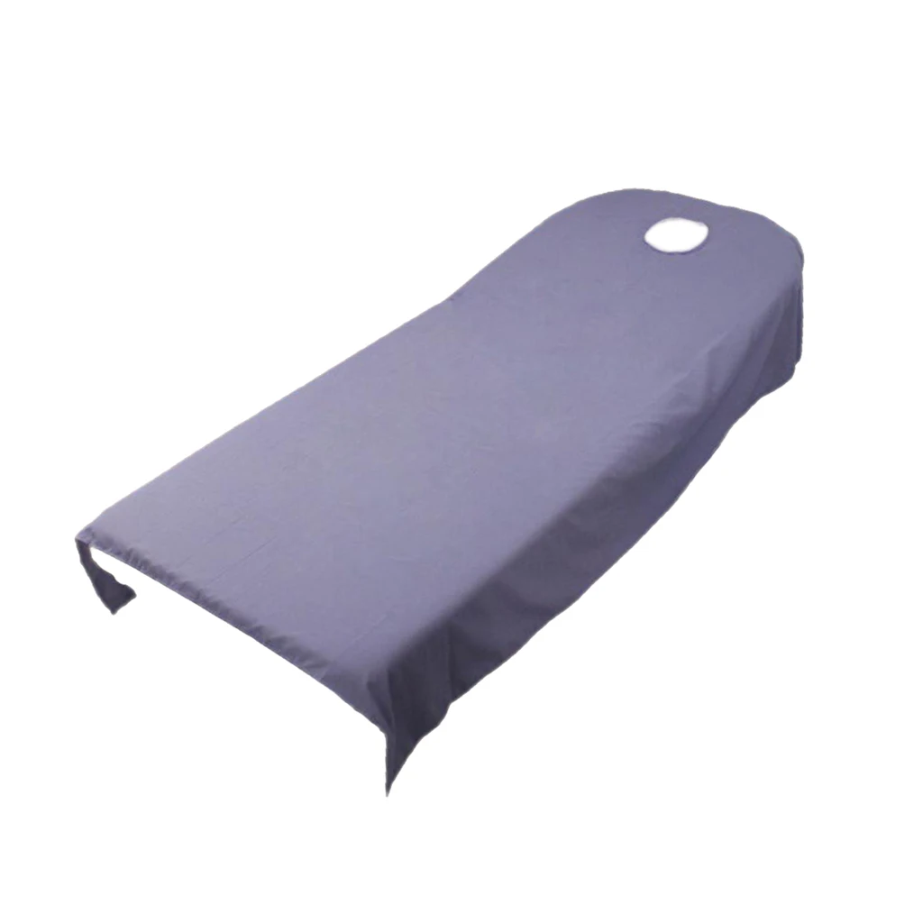 Purple Мягкое массажное листовое покрытие для стола для косметического массажа для спа-процедур, с отверстием для лица, Косметическое покрытие, массажное покрытие - Цвет: Purple