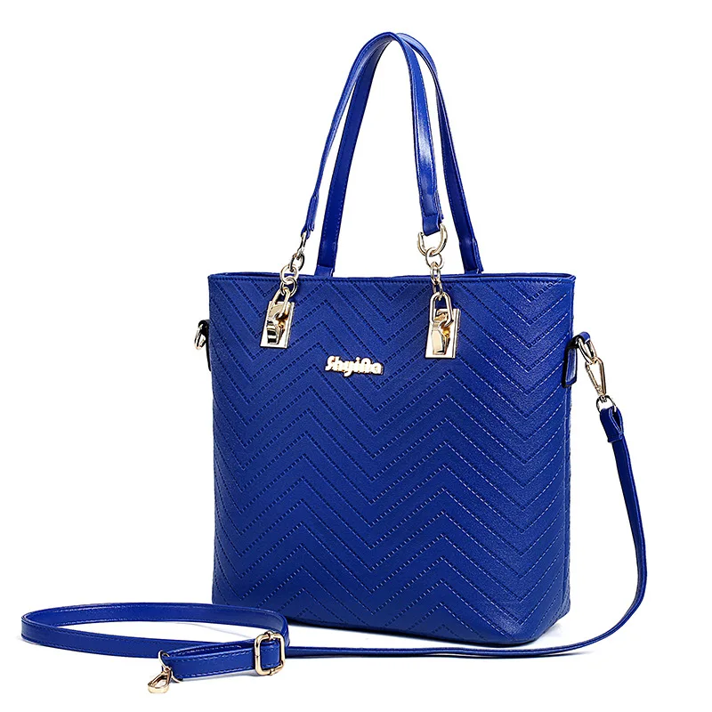 

2019 New Style WOMEN'S Bag Fashion Six Pieces Set Different Size Bags Top Grade Embossed Shoulder Handbag Fashion