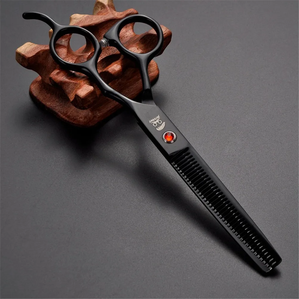 6CR 62HRC 7inch Stoving Varnish Professional Pet Grooming Scissors Cutting Scissor&Curved Scissor&Thinning Shears For Dog Cats (5)