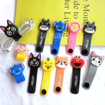 

Cartoon Cable Protector Data Line Cord Protector Protective Case Cable Winder Cover For iPhone USB Charging Cable For iPhone x