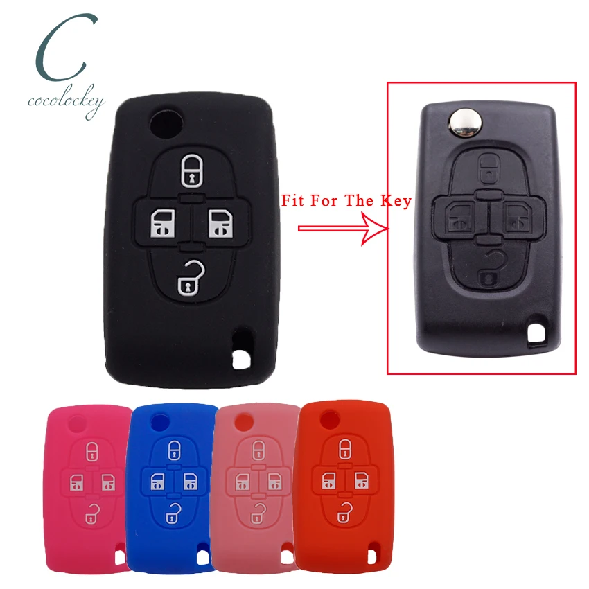 Силиконовый чехол для Peugeot 1007 807|fob cover|car key case coversilicone fob cover |