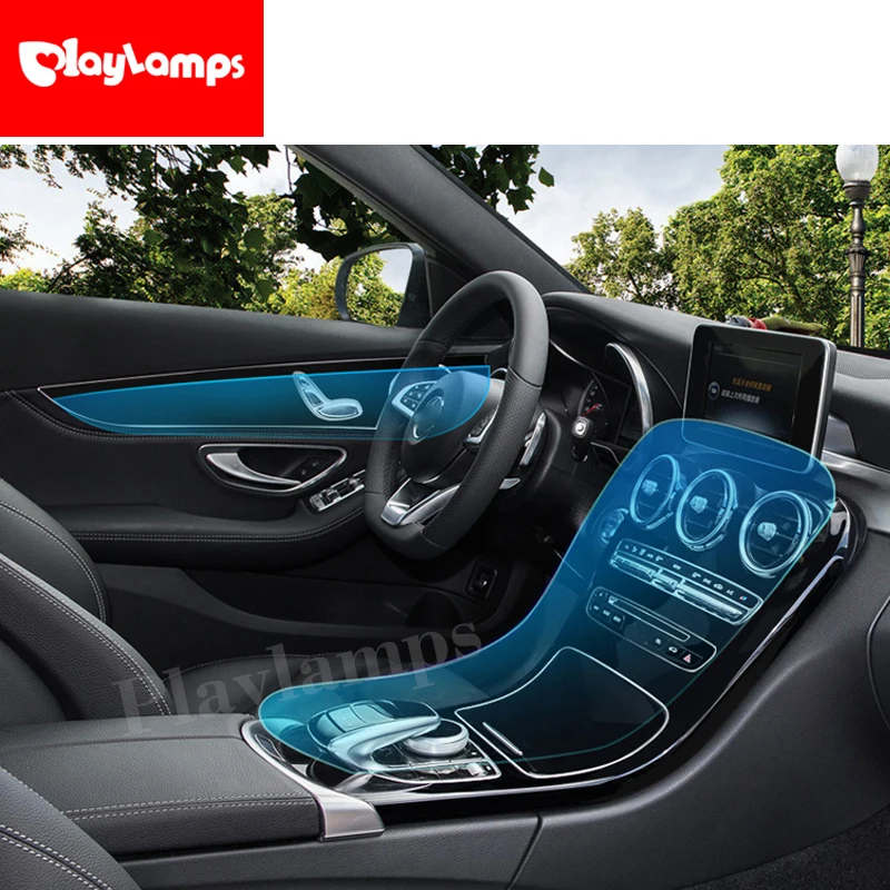 Прозрачная рекламная пленка из ТПУ для Mercedes Benz GLC GLC260 GLC200 2019 аксессуары