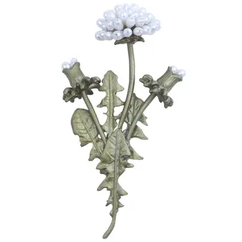 

Vintage flowers Natural Dandelion branches flowers Fashion Brooch pin Scarf Jewelry