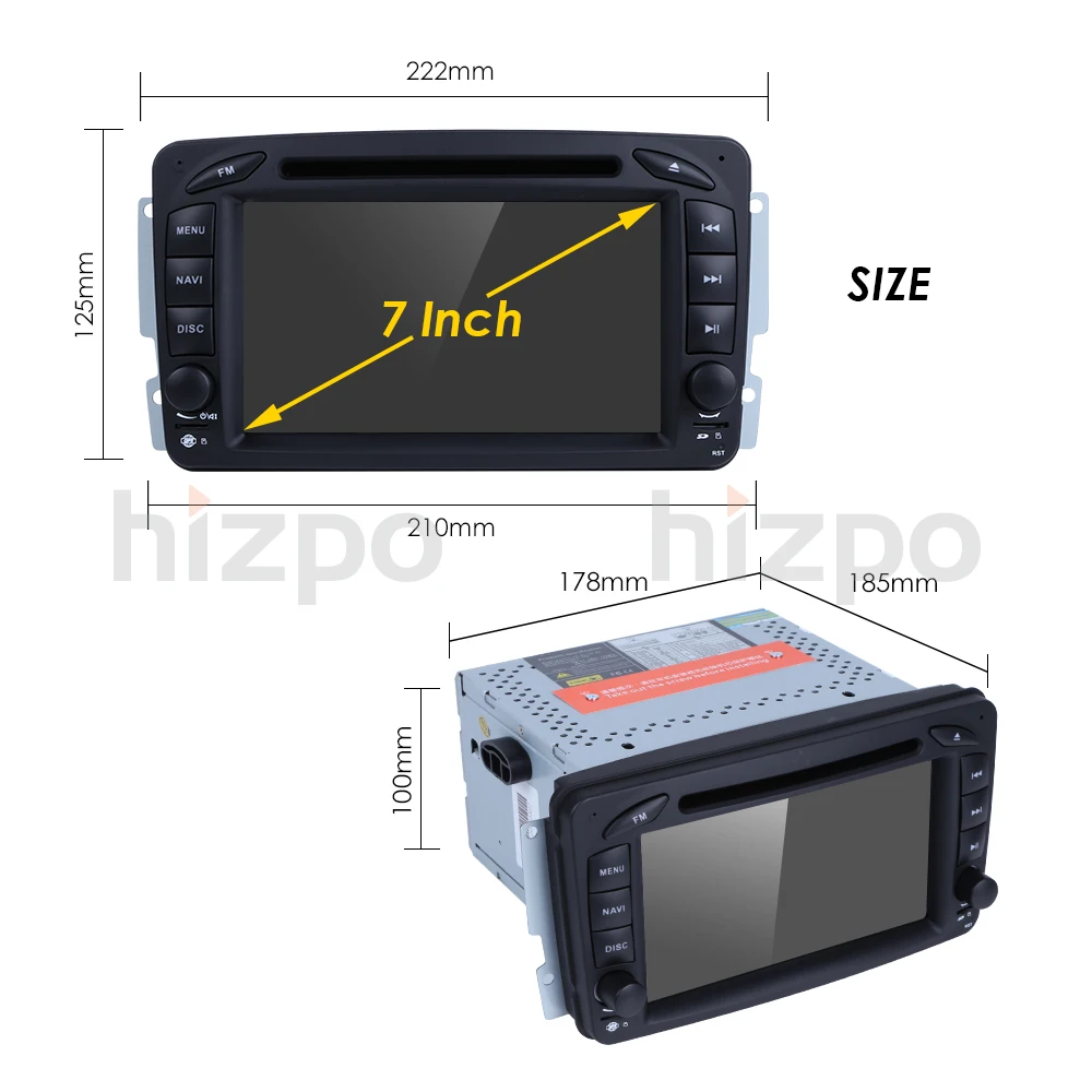 Top Quad Core Android 9.0 Car DVD GPS Player For Mercedes Benz W203 W209 W203 C209 W693 W463 Viano Vito Mirror-link Radio WIFI BT 31