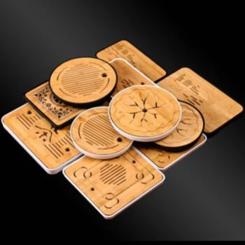 

Bamboo Tea Trays Kung Fu Tea Accessories Tea Tray Table With Drain Rack Chinese Tea Serving Tray Set Free Shipping