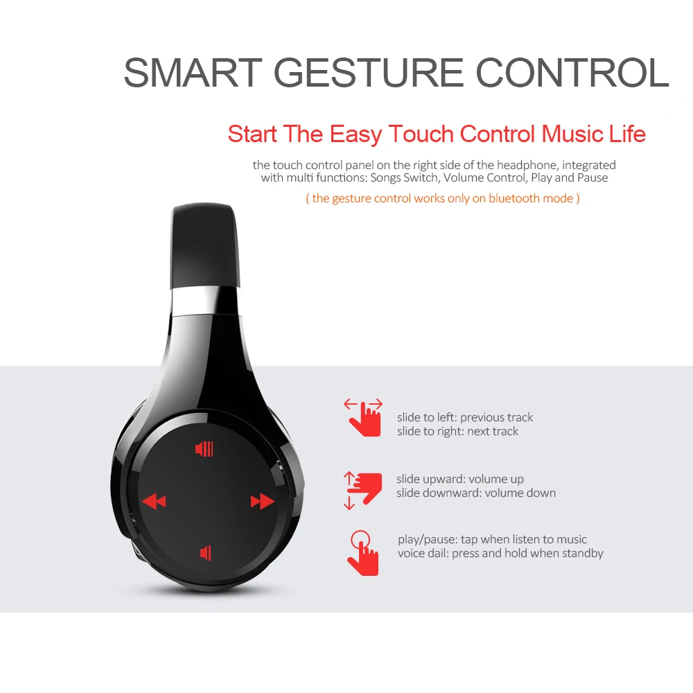 ZEALOT B21 Накладные наушники с басами Беспроводные стереонаушники Bluetooth сенсорное
