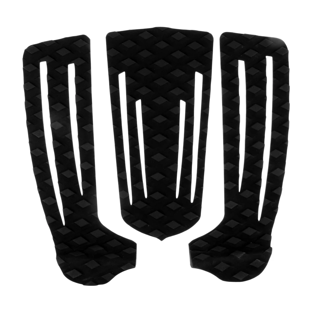 

3 Pieces Surfboard Traction Pad Non-Skid Surfboad Mat Corrosion Resistance Paddleboard Longboard Stomp Pad